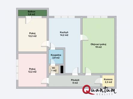 Prodej bytu, 3+1, 77 m²
