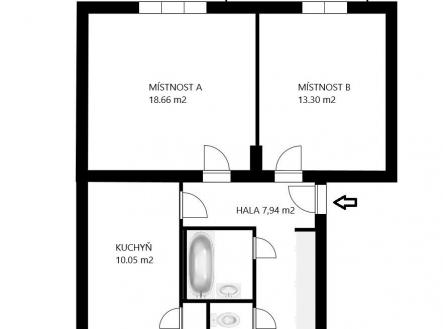 Plánek bytu Konzumní