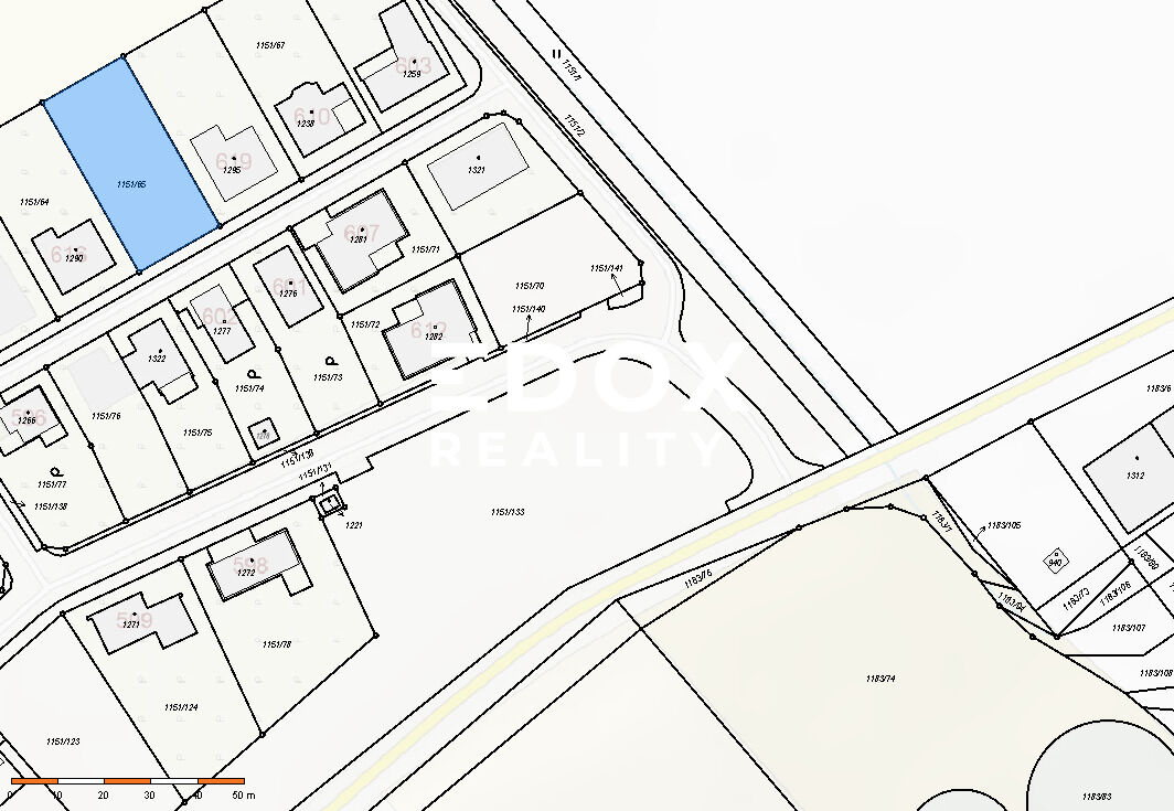 Prodej stavebního pozemku 837m2, Bořetice u Hustopečí.