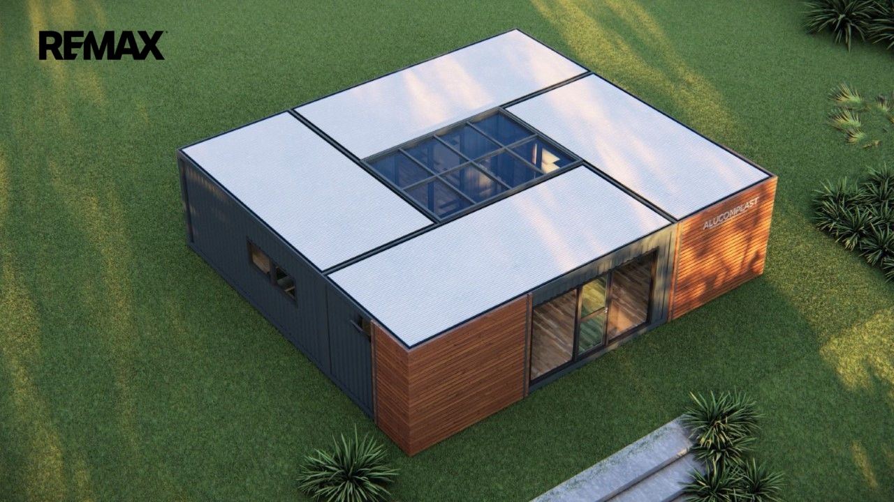 Vizualizace átriový dům 90 m2