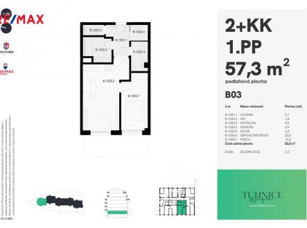 Prodej bytu, 2+kk, 57 m²