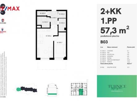 Prodej bytu, 2+kk, 57 m²