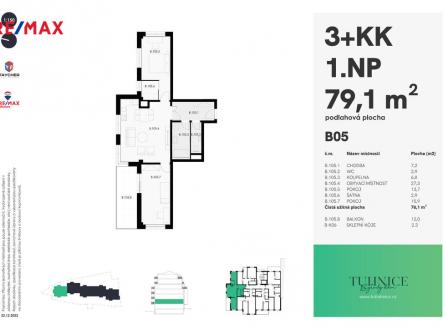 Prodej bytu, 3+kk, 78 m²