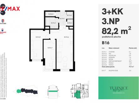 Prodej bytu, 3+kk, 82 m²