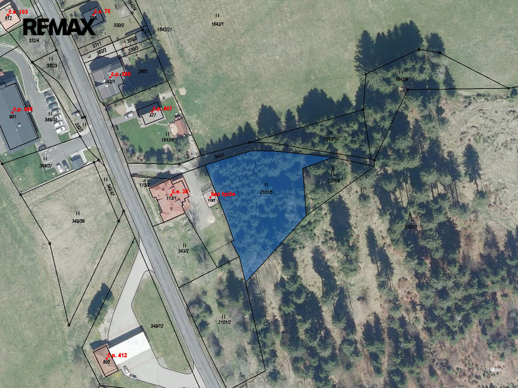 Pozemek nedaleko U Bendů