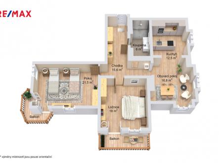 Prodej bytu, 3+kk, 115 m²