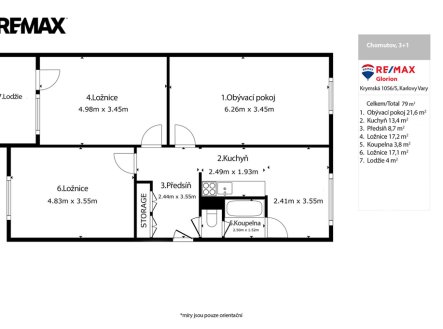 Prodej bytu, 3+1, 79 m²