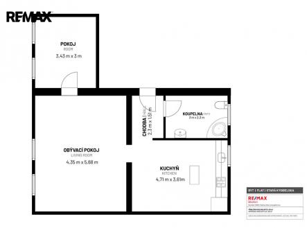 Prodej bytu, 2+1, 67 m²