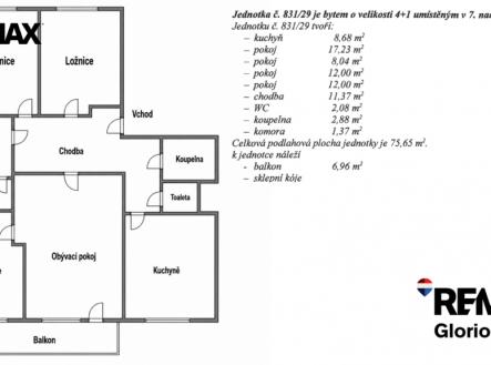 Prodej bytu, 4+1, 82 m²
