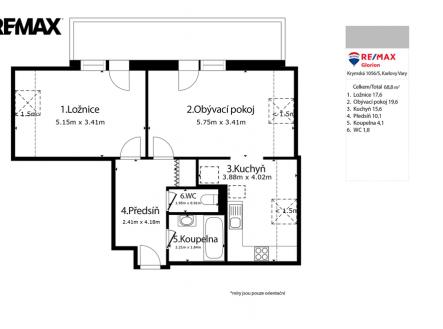 Prodej bytu, 2+1, 69 m²