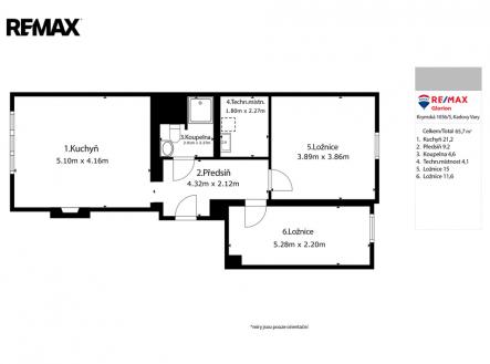 Prodej bytu, 3+kk, 65 m²