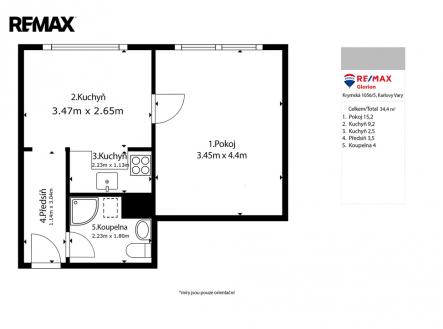 Prodej bytu, 1+1, 36 m²