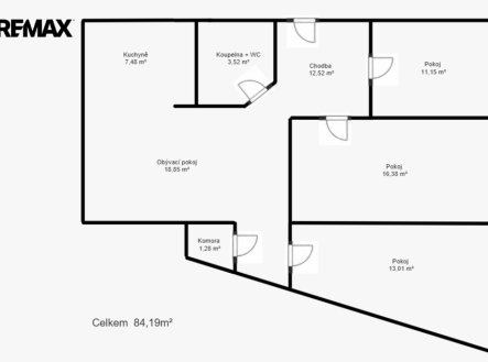 Prodej bytu, 4+1, 84 m²