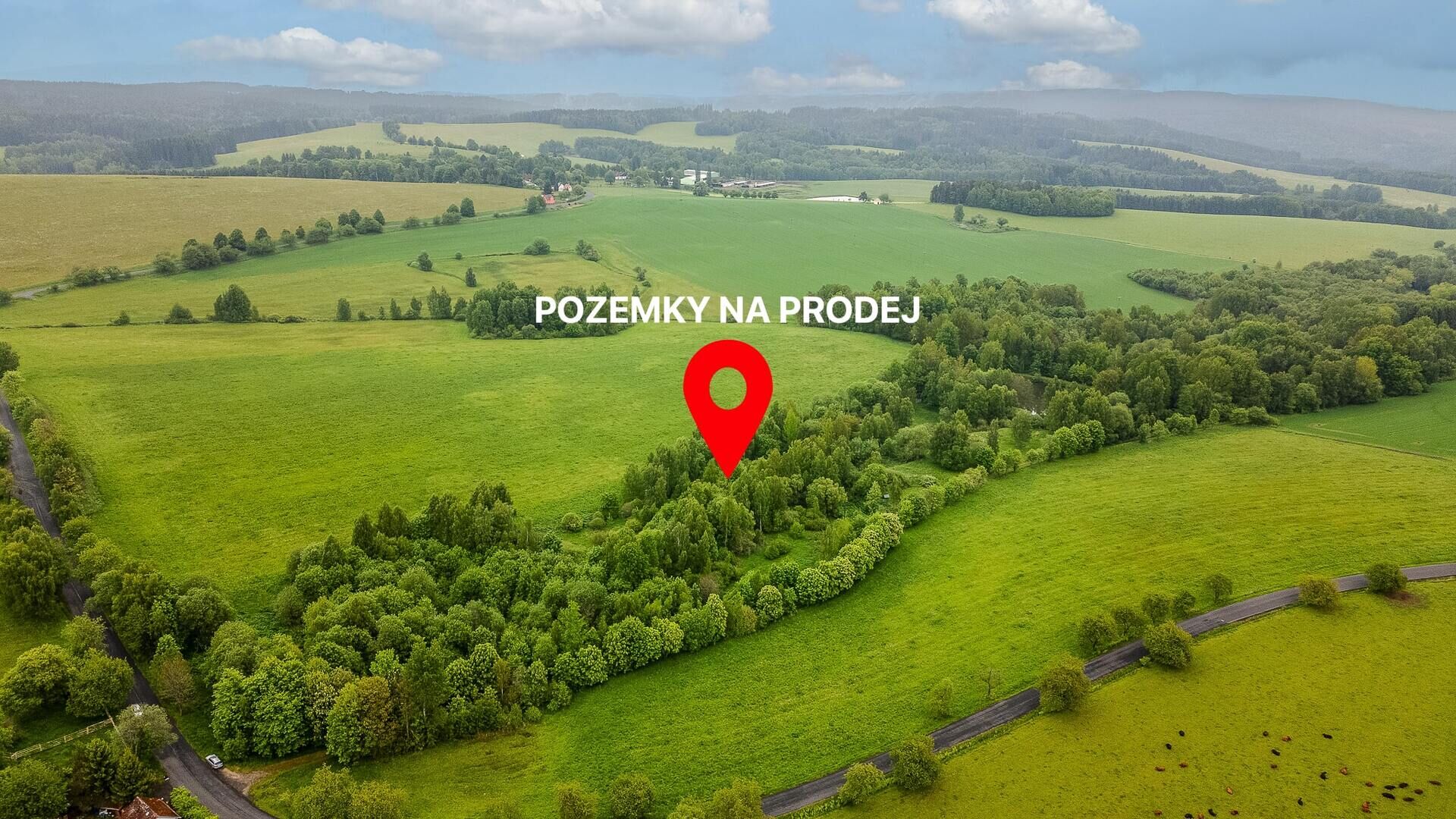 Pozemky 54 868 m², Krajková, Sokolov