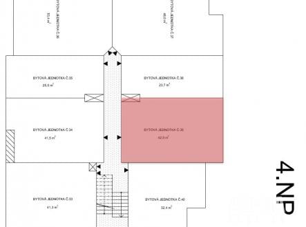 Prodej bytu, 1+1, 43 m²