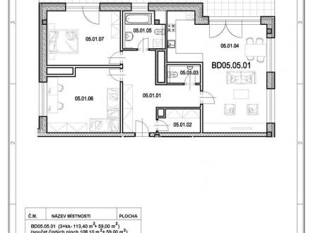 Prodej bytu, 3+kk, 108 m²