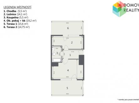 Pronájem bytu, 2+kk, 46 m²