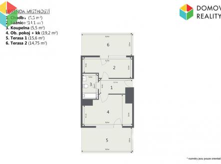 Pronájem bytu, 2+kk, 46 m²