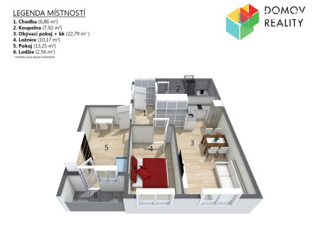 Prodej bytu, 3+kk, 62 m², Beroun – náhled fotky 4