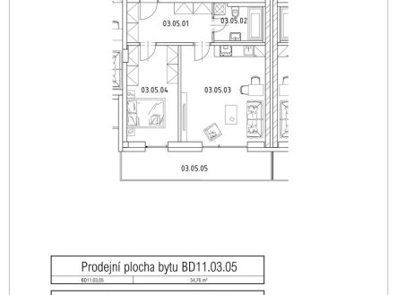 Prodej bytu, 2+kk, 54 m²