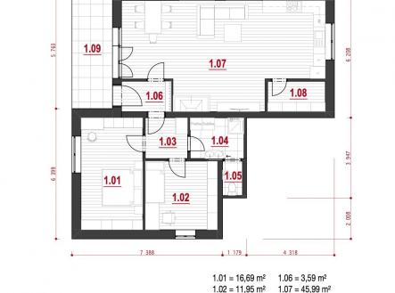 Prodej - nájemní dům, 253 m²