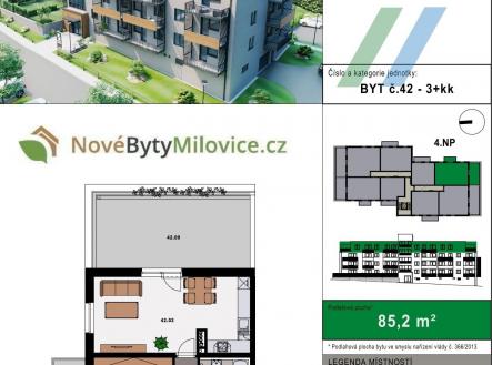 Prodej bytu, 3+kk, 78 m²