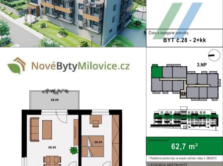 Prodej bytu, 2+kk, 65 m²