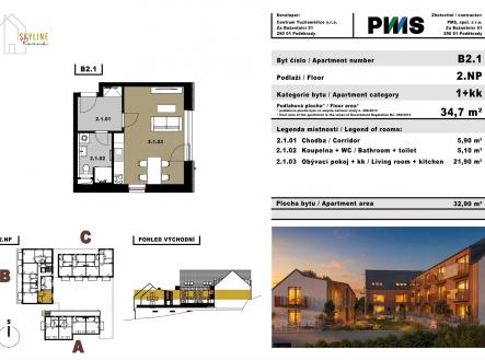 Prodej bytu, 1+kk, 35 m²
