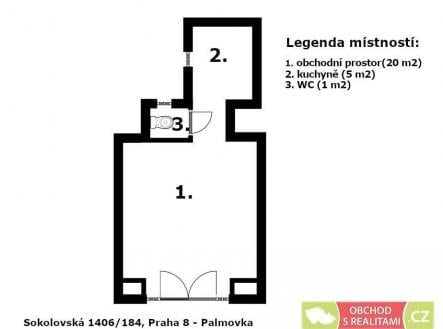 Pronájem - obchodní prostor, 26 m²