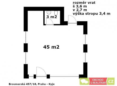 Pronájem obchodní prostor, 48 m²