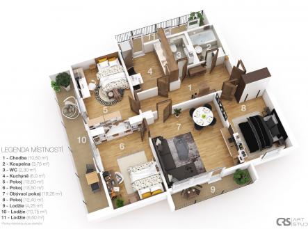 Prodej bytu, 4+1, 86 m²