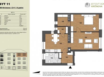 Prodej bytu, 2+1, 79 m²