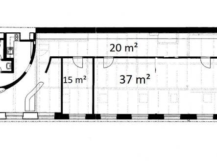 Pronájem kanceláře, 170 m²