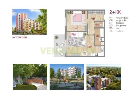 Prodej bytu, 2+kk, 55 m²