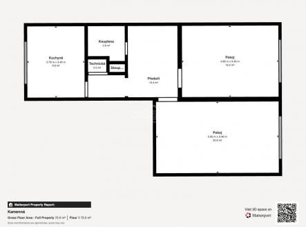 Prodej bytu, 2+1, 59 m²