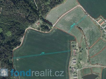 Prodej pozemku, zemědělská půda, 3 863 m²