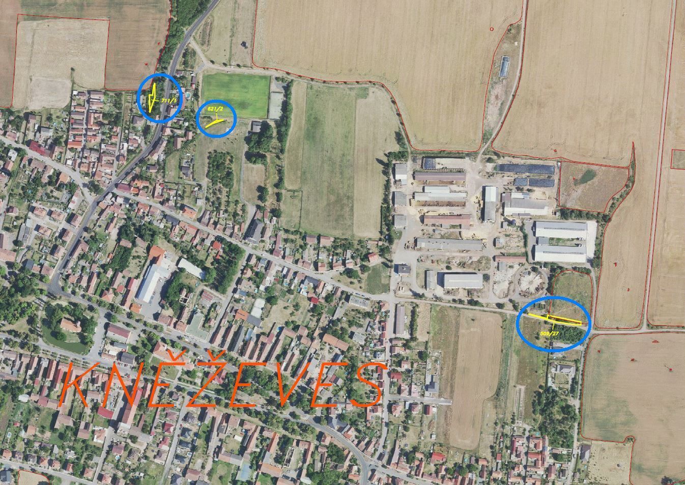 Prodej pozemků Kněževes u Rakovníka