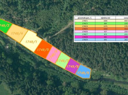 Prodej pozemku, zemědělská půda, 843 m²