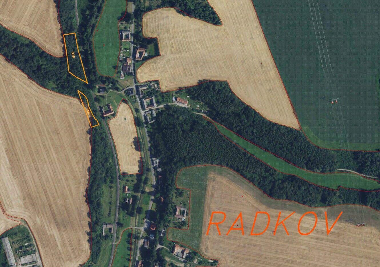 Prodej pozemků Radkov u Moravské Třebové