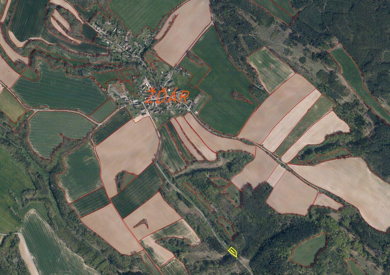 dražba pozemku Žďár v Podbezdězí