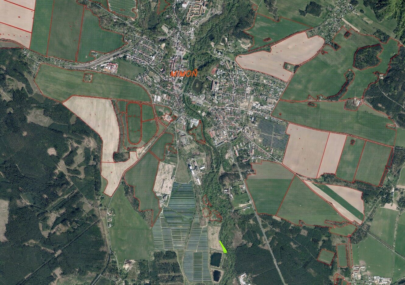 prodej pozemku k.ú. Mimoň