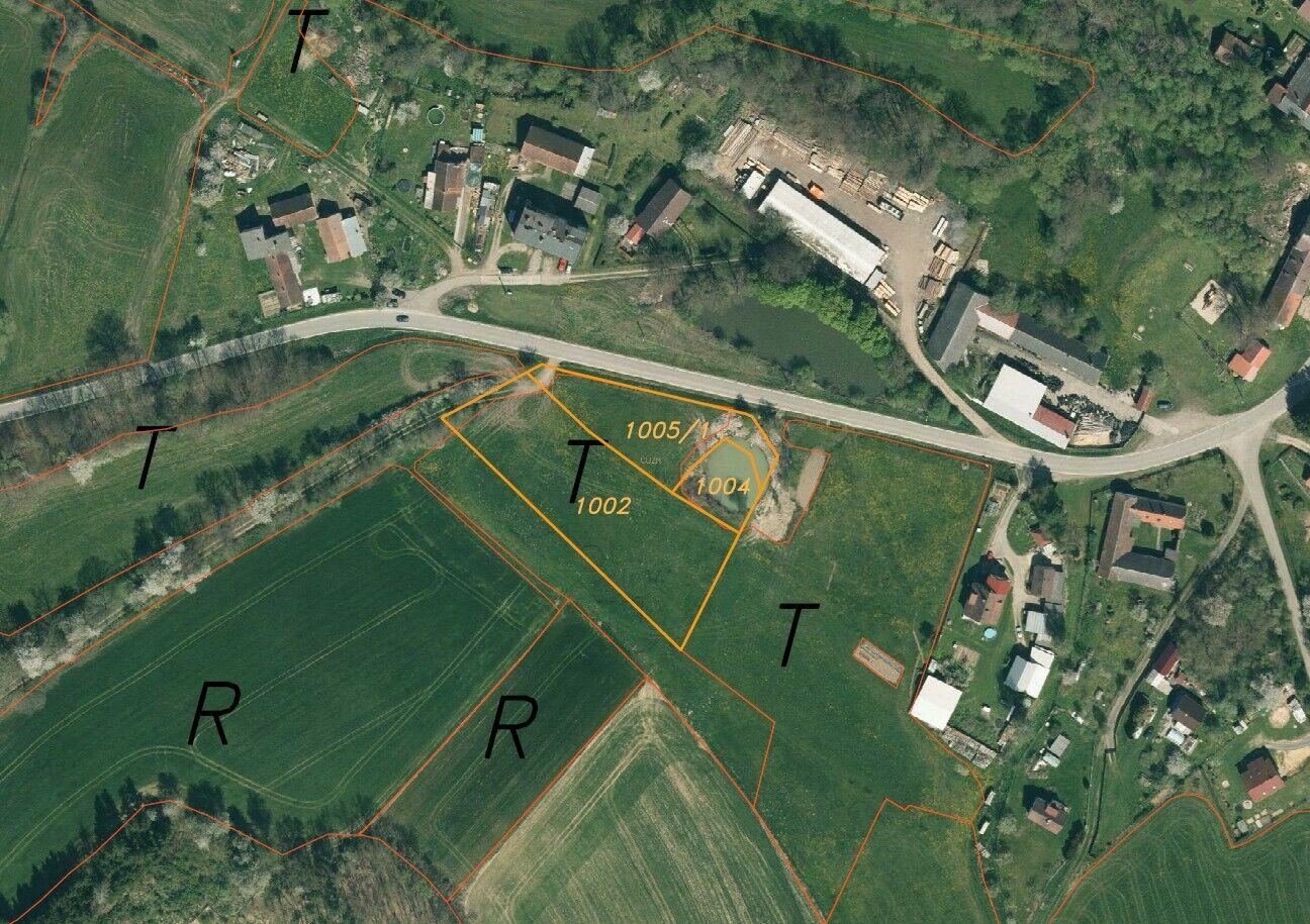 Prodej pozemků Nová Ves u Mladé Vožice