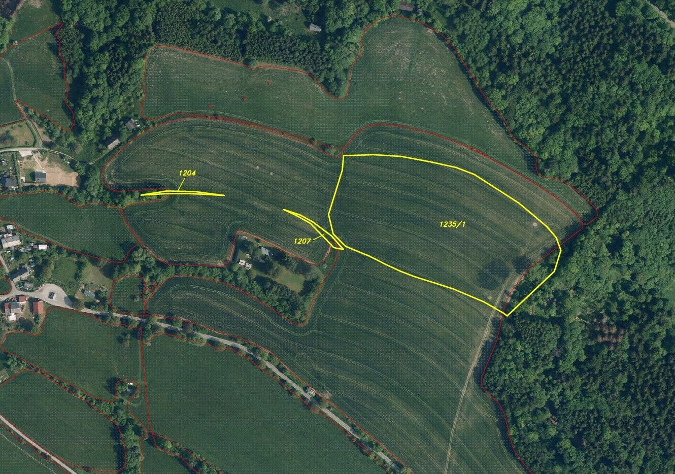 prodej pozemků k.ú. Spálov u Semil