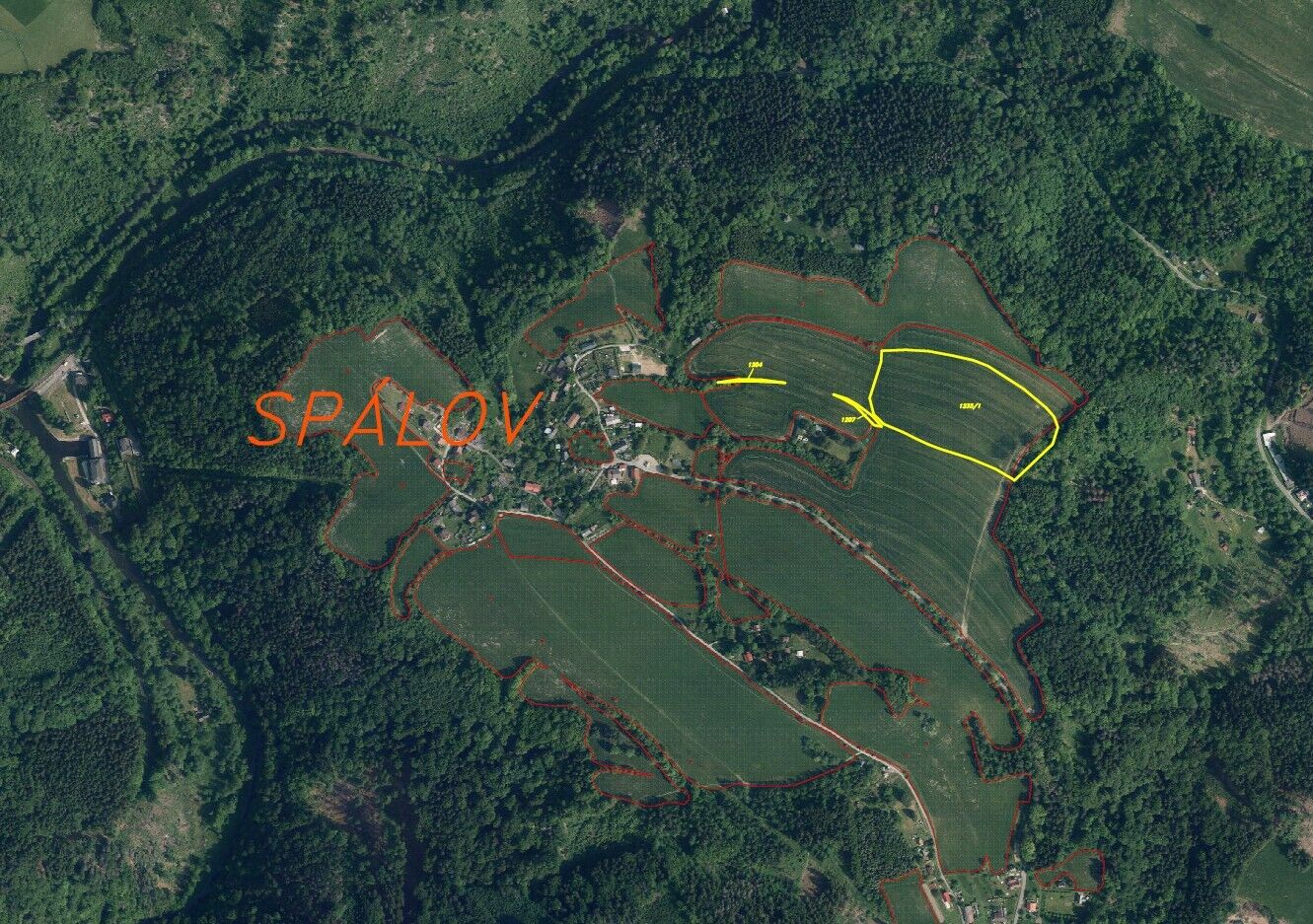 prodej pozemků k.ú. Spálov u Semil