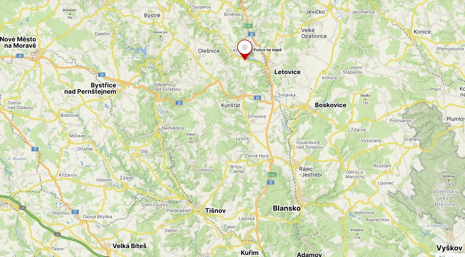 Prodej pozemků Vranová