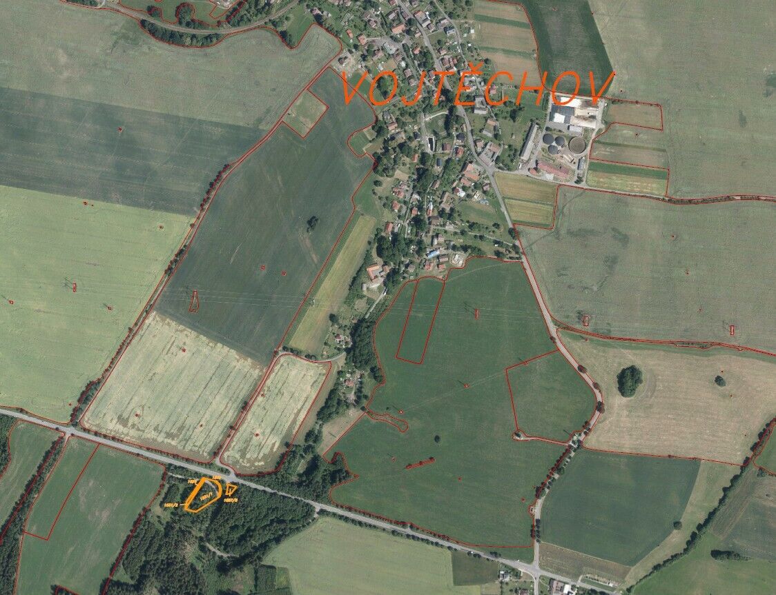 Prodej pozemků Vojtěchov u Hlinska