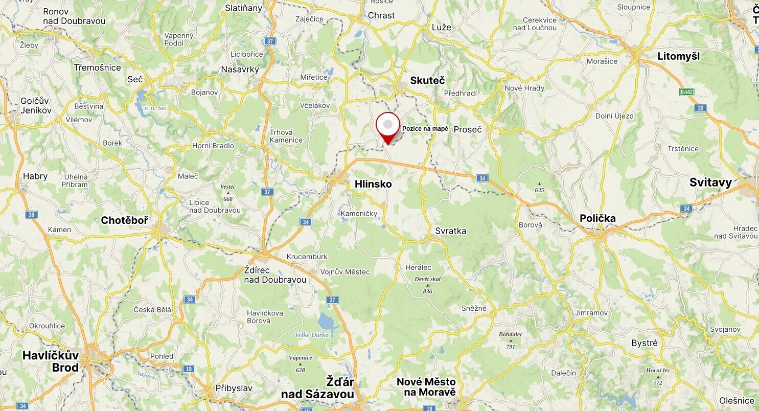 Prodej pozemků Vojtěchov u Hlinska