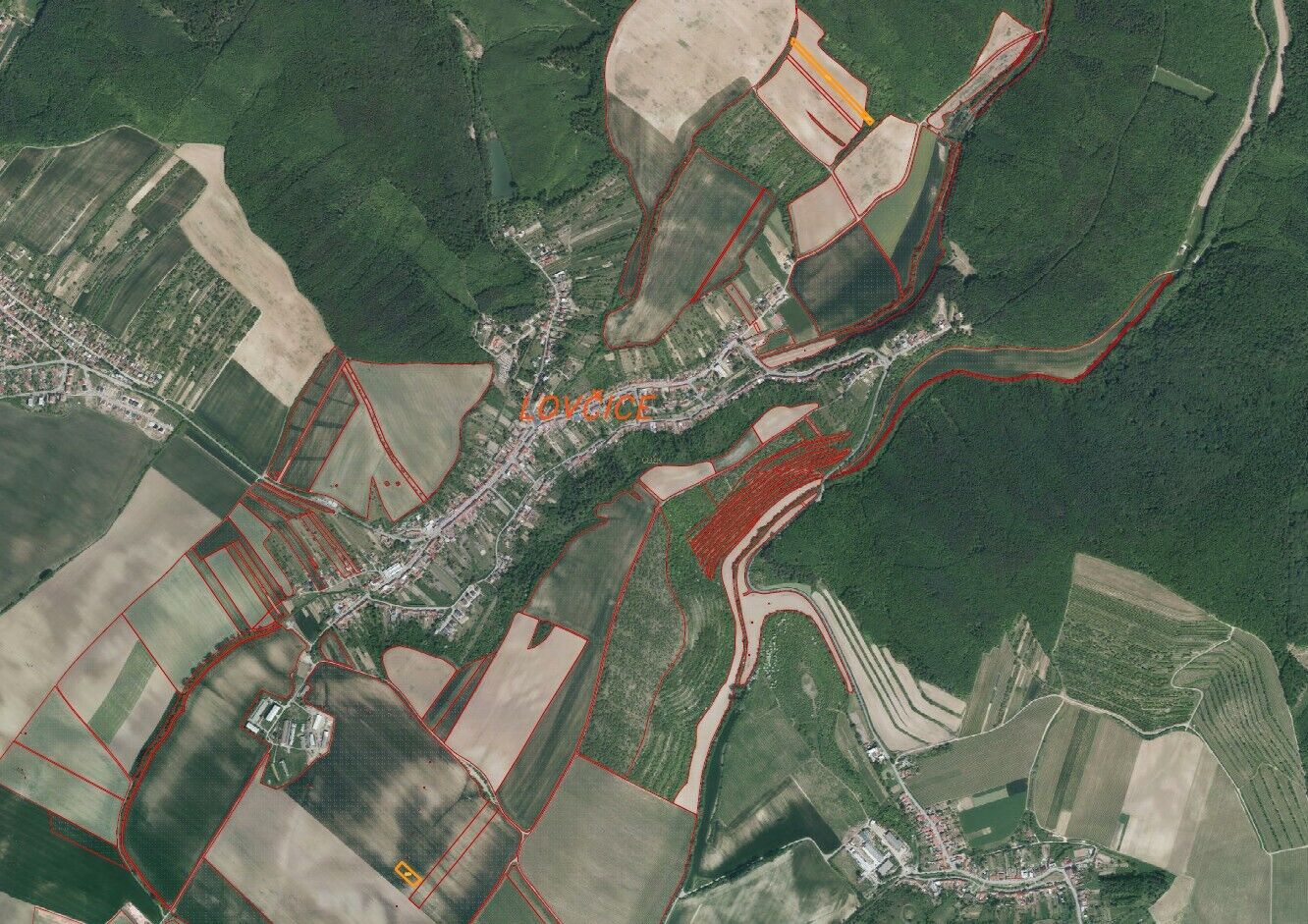 PRODEJ pozemků Lovčice u Kyjova