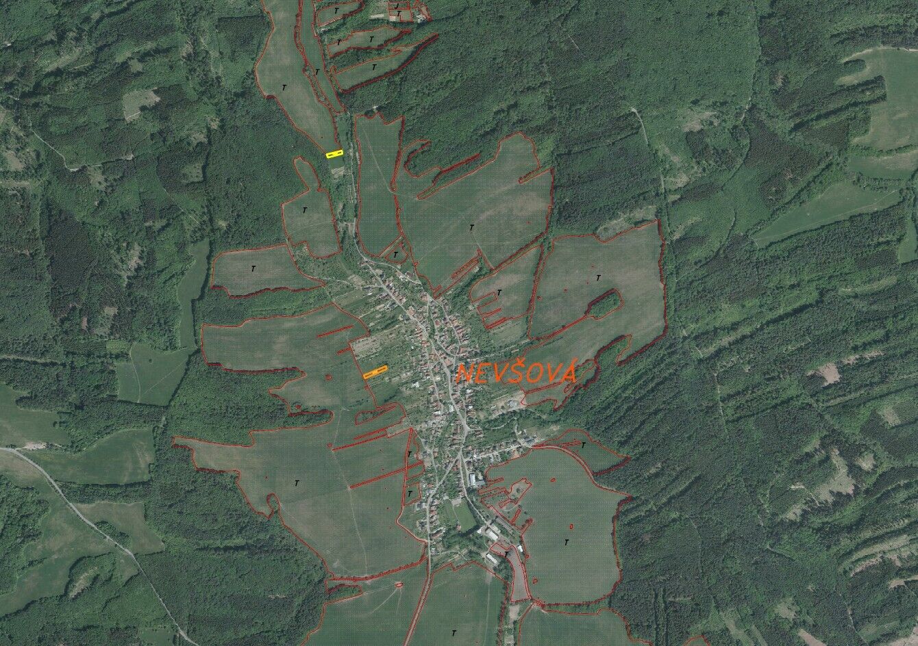 PRODEJ pozemků Nevšová