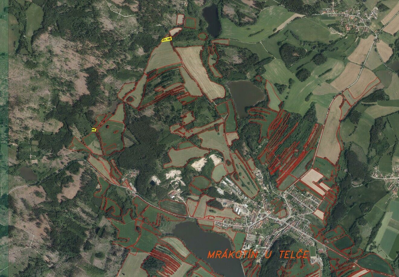 PRODEJ pozemků Mrákotín u Telče